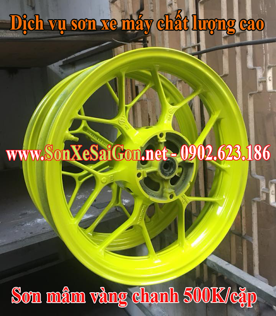 Sơn mâm vàng chanh cực đẹp cho xe máy chỉ 500K Sơn mâm vàng chanh cực đẹp cho xe máy chỉ 500K