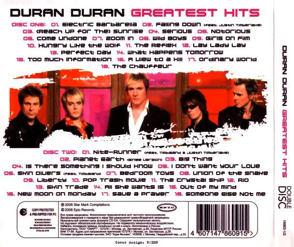 Duran Duran ‎ Greatest Hits SMASH HITS CLASSIC