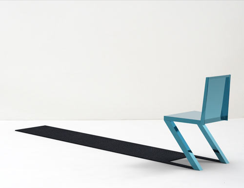 Diseño de silla con sombra 