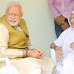 Prime Minister Narendra Modi's mother greets media in Gandhinagar