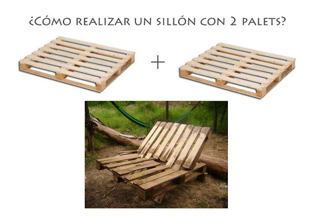 Como realizar un sillon con 2 palets de madera