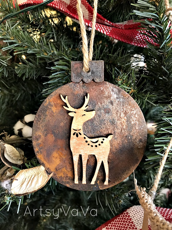 Artsy VaVa DIY "Rust"ic Ornaments