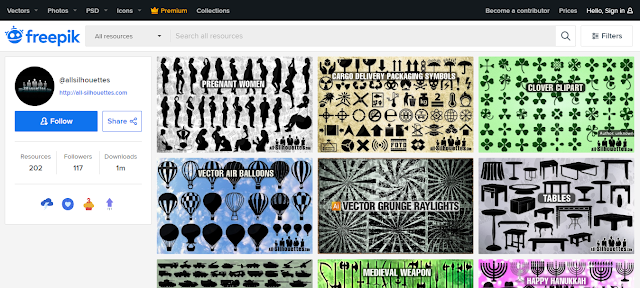 All-Sihouettes free vector illustrator, best free vector sites
