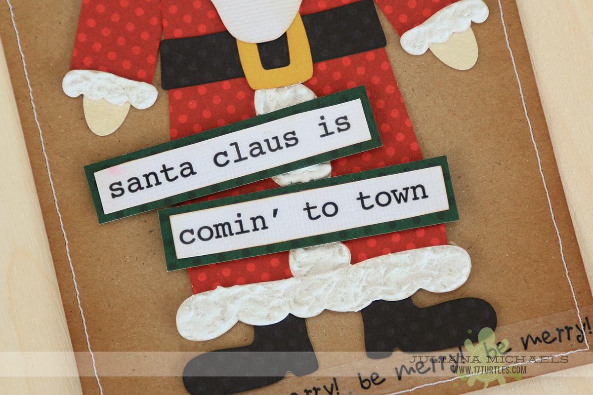 Santa Gift Tags using 17turtles Digital Cut Files by Juliana Michaels