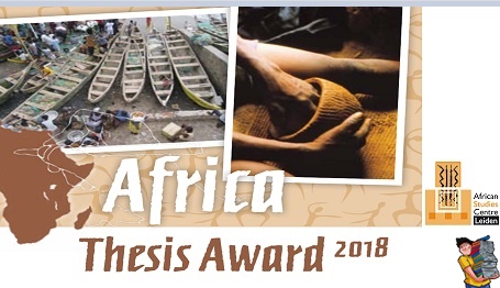 Africa Thesis Award 2018 Africa Thesis Award 2018
