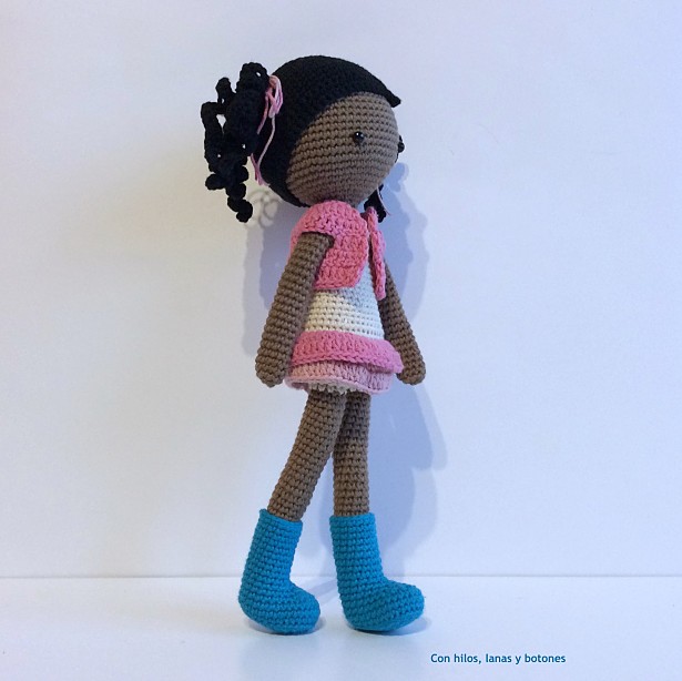 Con hilos, lanas y botones: Marina (patrón La crochetería)