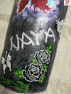 teja pintada a mano teja pintada a mano