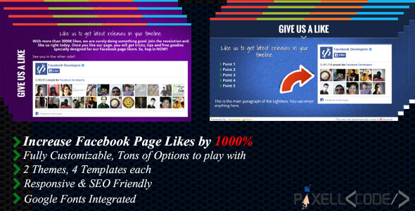 Free Download Facebook Lightbox Boost Your Facebook Likes Wordpress Plugin
