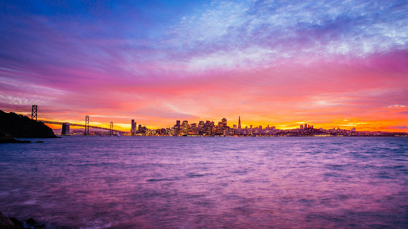 Treasure Island, San Francisco at Sunset HD