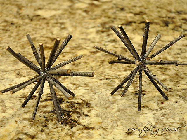 Serendipity Refined Blog: Twig Ornaments - Free Crafts from Mother Nature