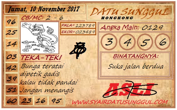 syair hk malam ini