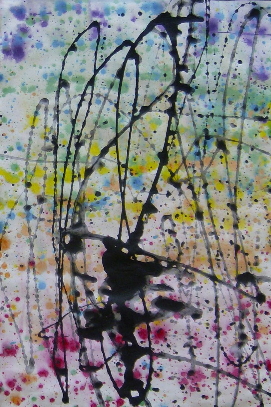 Blackfoot Art Center Painting Like Jackson Pollock