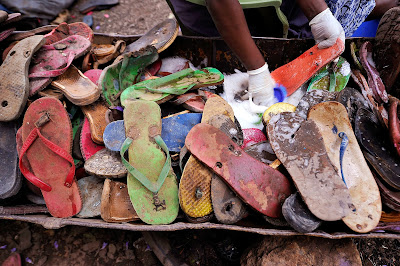 Toy, Recycle, Animal, Flip-Flop, Elephant, Rubber, Ocean Sole, Nairobi, Company, Economy, Kenya, Worker, Laborer, Discard, Industry, Children, Play,