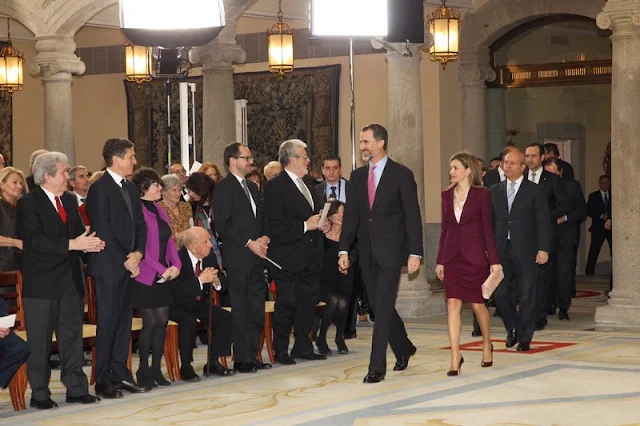 Spanish Royals attends the ceremony of Fine Arts Golden Medals