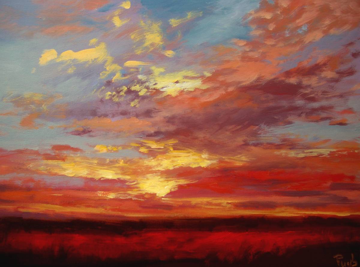 Sunset Paintings by WendyPuerto Most Recent Sunset Sky