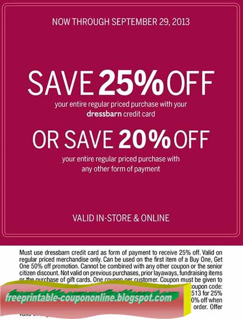 20% Off Dressbarn Coupon You've arrived! Find all the best dressbarn coupons, promotions, exclusive offers and discounts on must-have pieces here on this kindle-pdf.mlarn sales occur weekly throughout the season based on inventory. Stay ahead of the curve on dressbarn's promotions by checking back often or by signing up for email (to your right). You won't regret it! Get in on our ONLINE ONLY deals and exclusive offers!