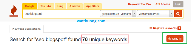 Sử dụng keyword tool để phân tích từ khóa Sử dụng keyword tool để phân tích từ khóa
