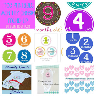 7 Free Printable Month Stickers Round-up