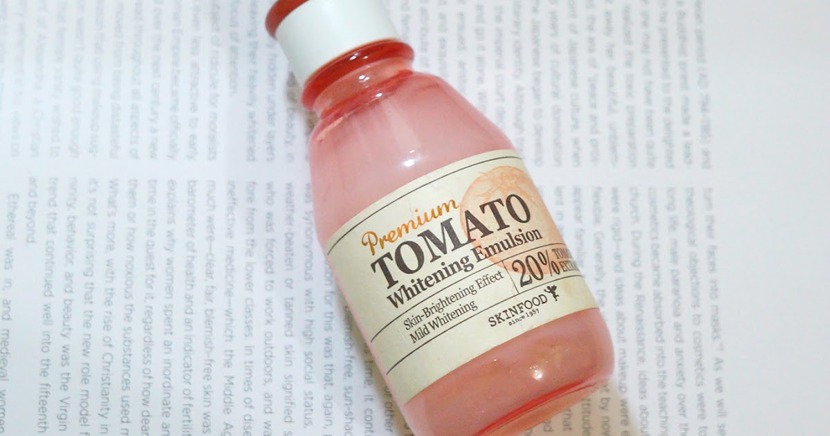 Skinfood Premium Tomato Whitening Emulsion Review Jello Beans