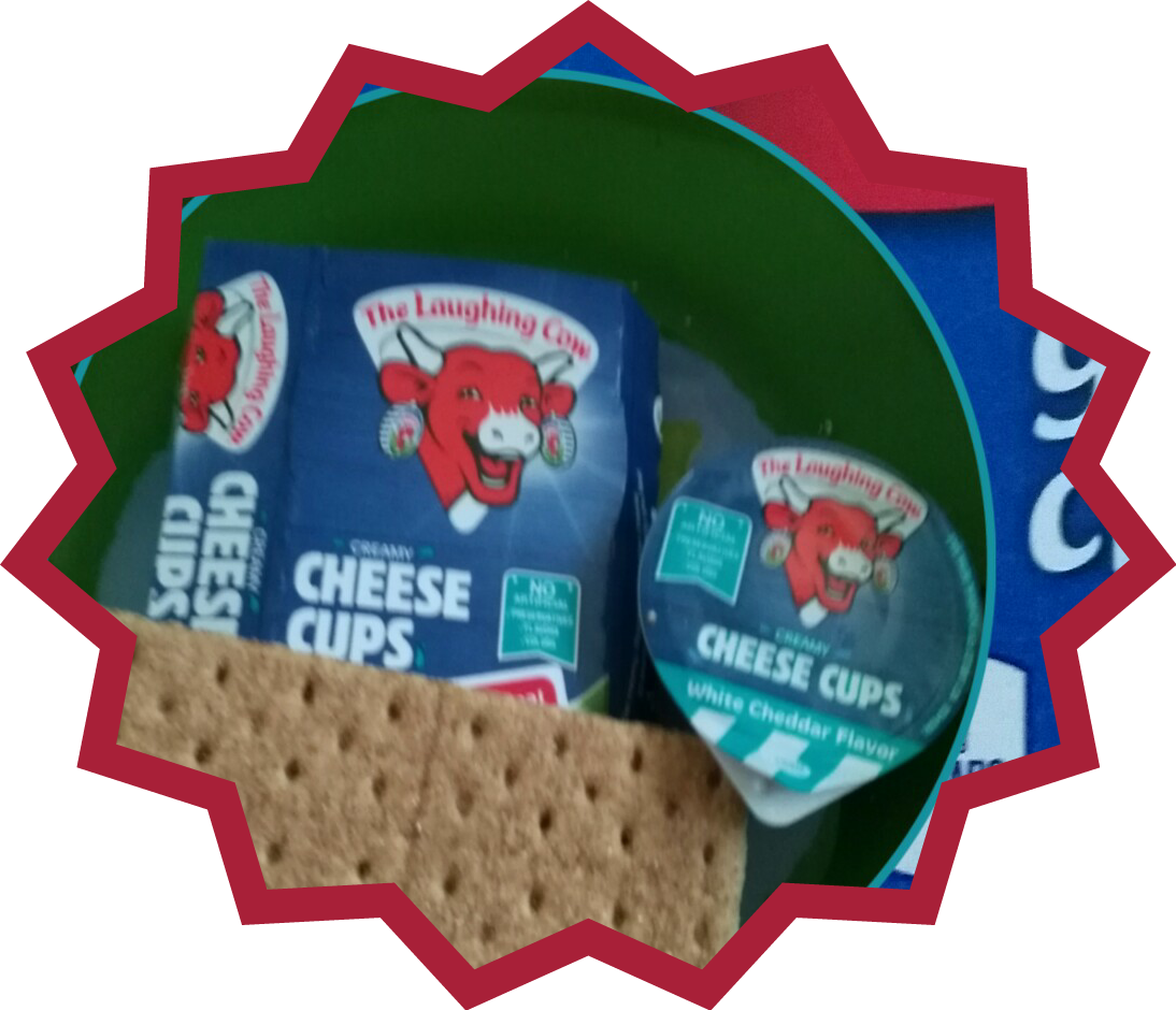 That Total Diabla Jodine Graham crackers and White Cheddar Cheese