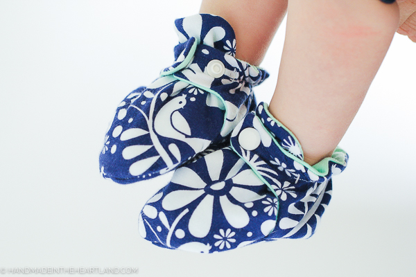 full sewing tutorial for baby booties
