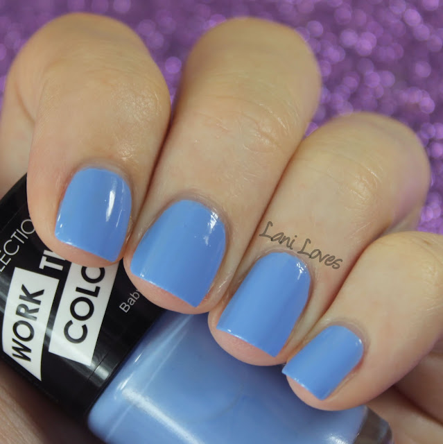Collection Work the Colour Baby Blue Nail Polish Swatches & Review