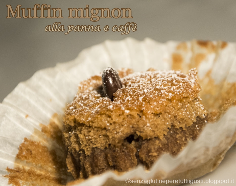 muffin mignon alla panna e caffè senza glutine