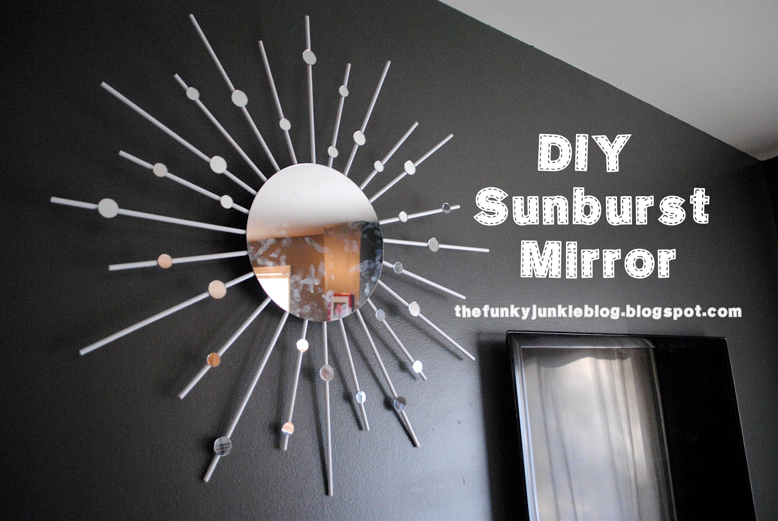The Funky Junkie DIY Sunburst Mirror
