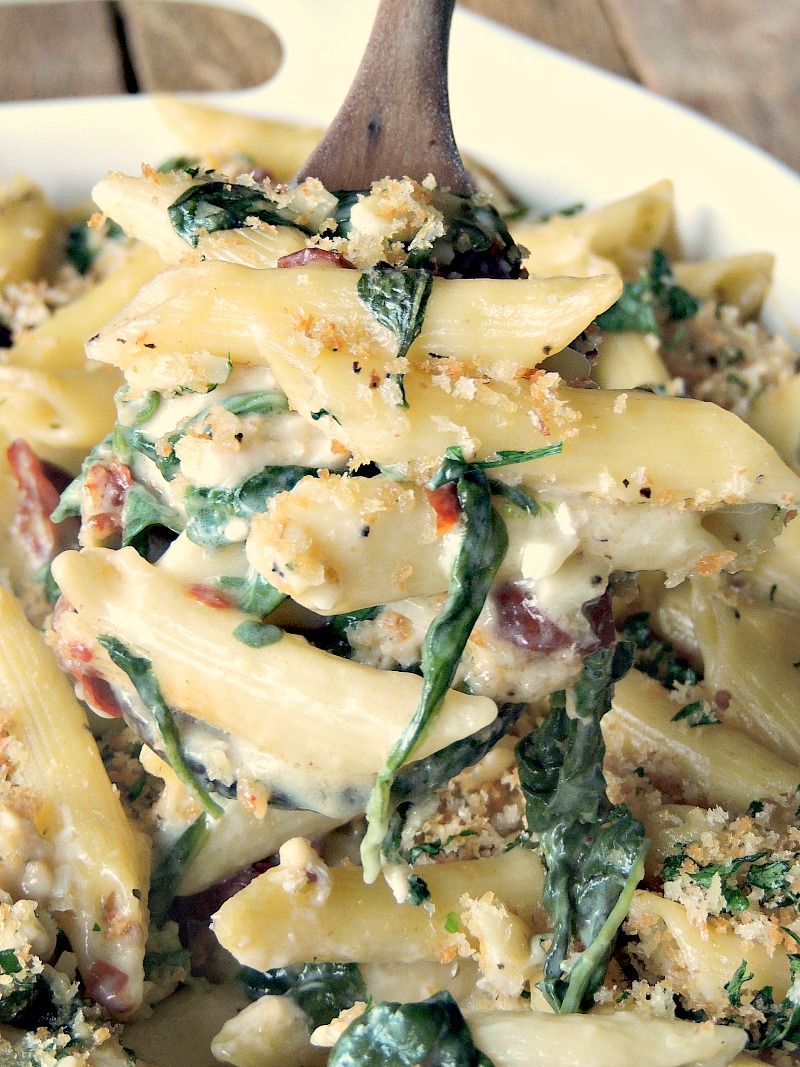Chicken Florentine Pasta Bake Bobbi's Kozy Kitchen