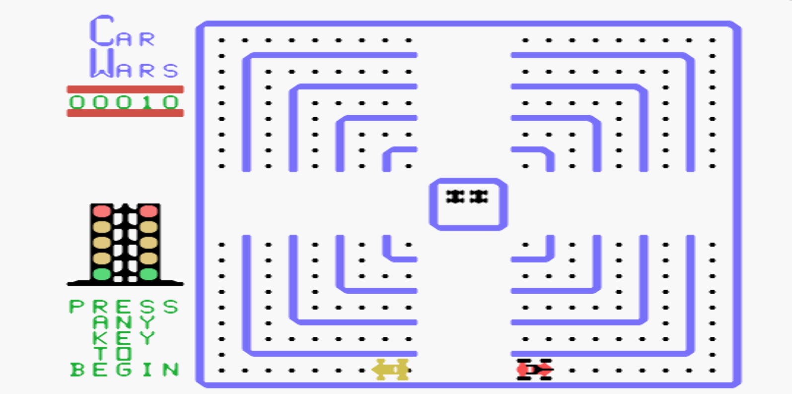 TI-99/4A home computer CAR WARS video game