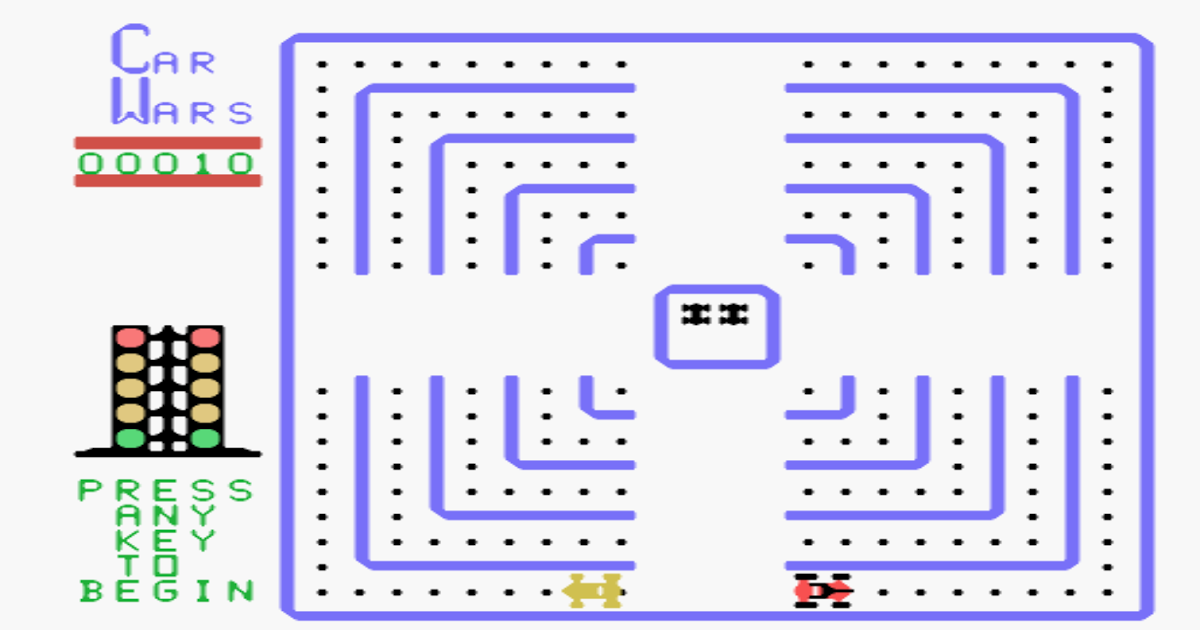 TI99/4A home computer CAR WARS video game