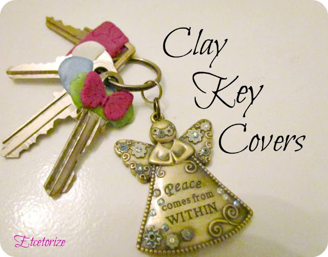 #polymer clay, #clay, easy clay project, DIY Key cover