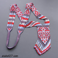 native american beadwork split loom necklace beadwoven ethnic beading blog