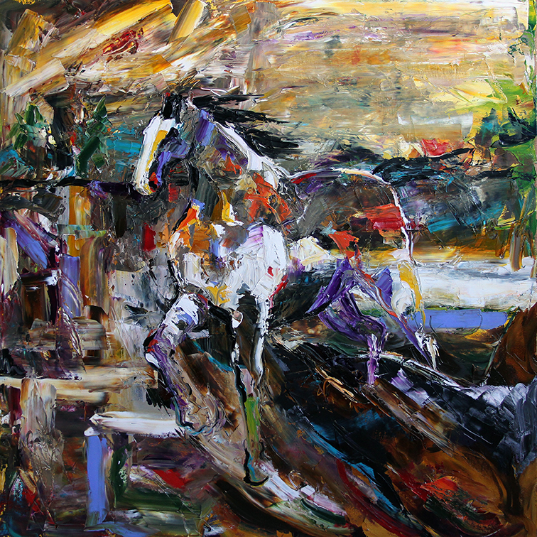 Daily Painters Abstract Gallery The Traveler, An Abstract Contemporary