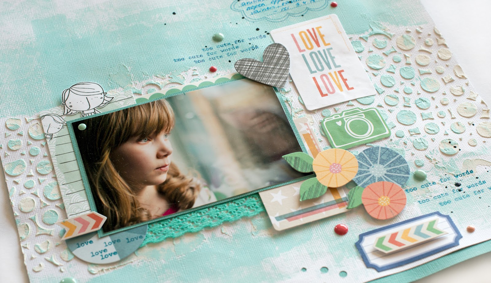 Scrapbooking layout inspired by Wilma Furstenberg