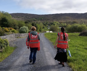 A photo of young volunteers canvassing in Galway and Roscommon