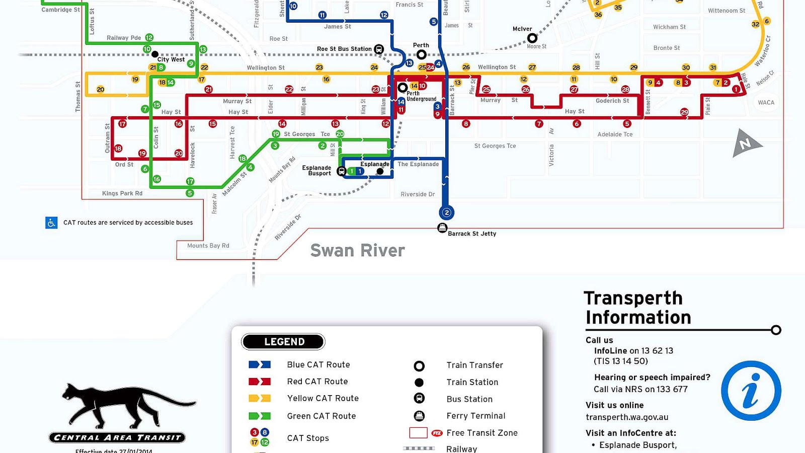 Perth Central Area Transit Cat Cat Choices