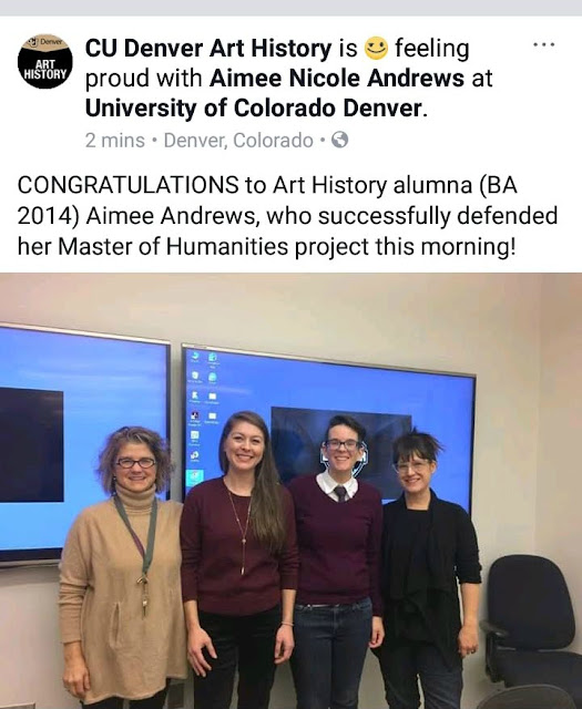 Congratulations to Dear Firstborn on earning her Master of Humanities degree congrats to the graduate