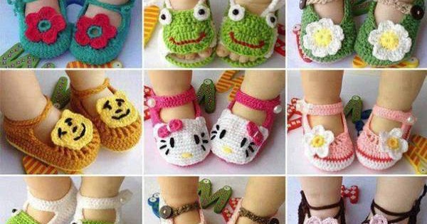 Cómo tejer sandalias para bebé