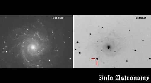 Lubang Hitam Baru Terbentuk di Galaksi M74