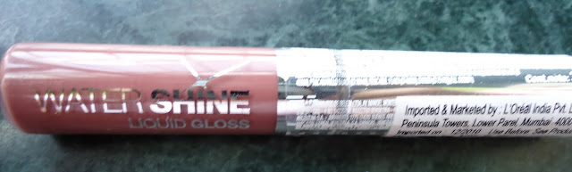 Maybelline Watershine Liquid Diamonds Gloss Naked Brown Review,Swatches