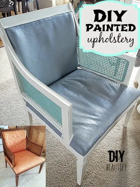 DIY painted upholstery www.diybeautify.com