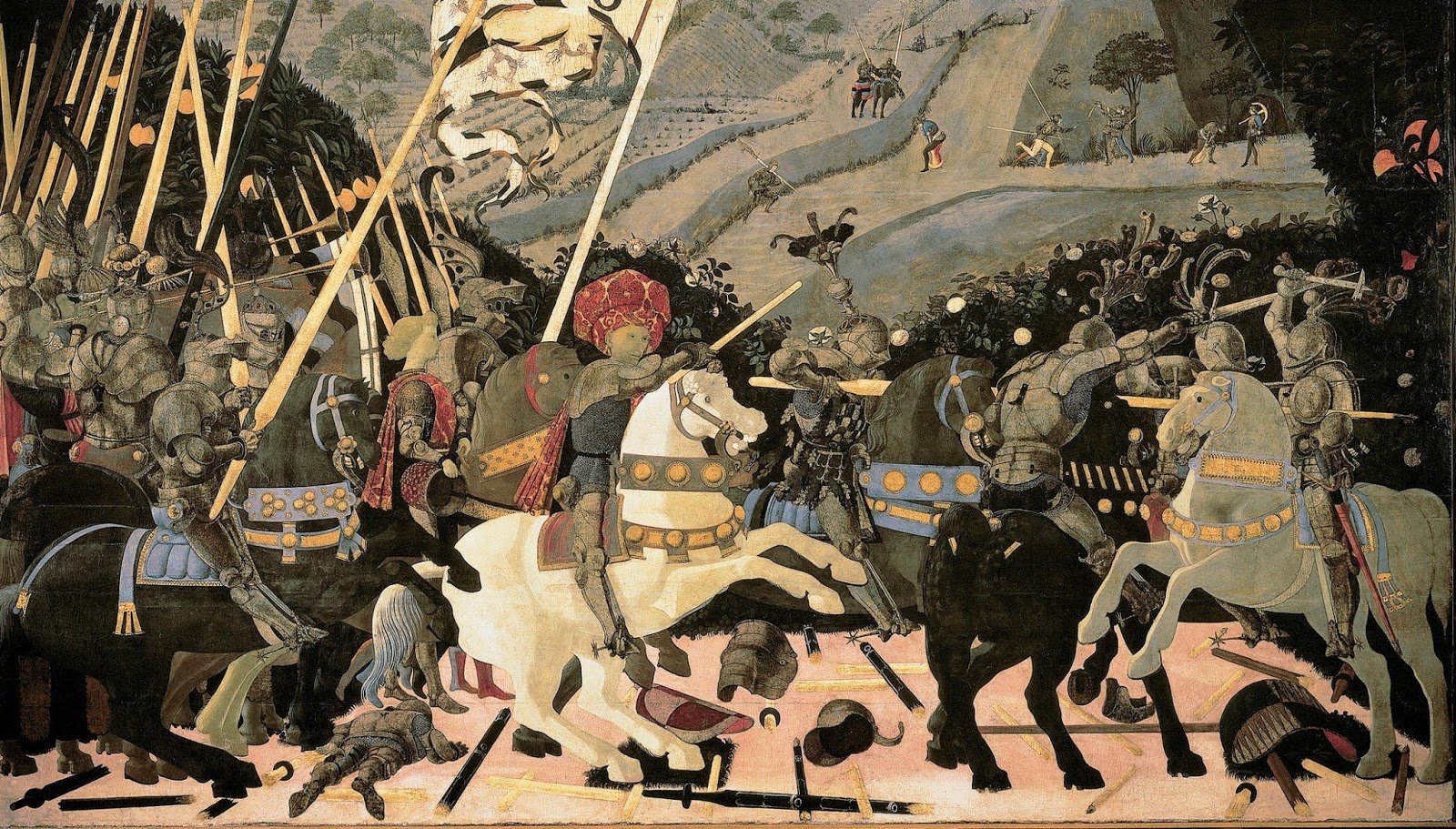 LOMOS DE TELA PAOLO UCCELLO, La batalla de San Romano (h LOMOS DE TELA PAOLO UCCELLO, La batalla de San Romano (h