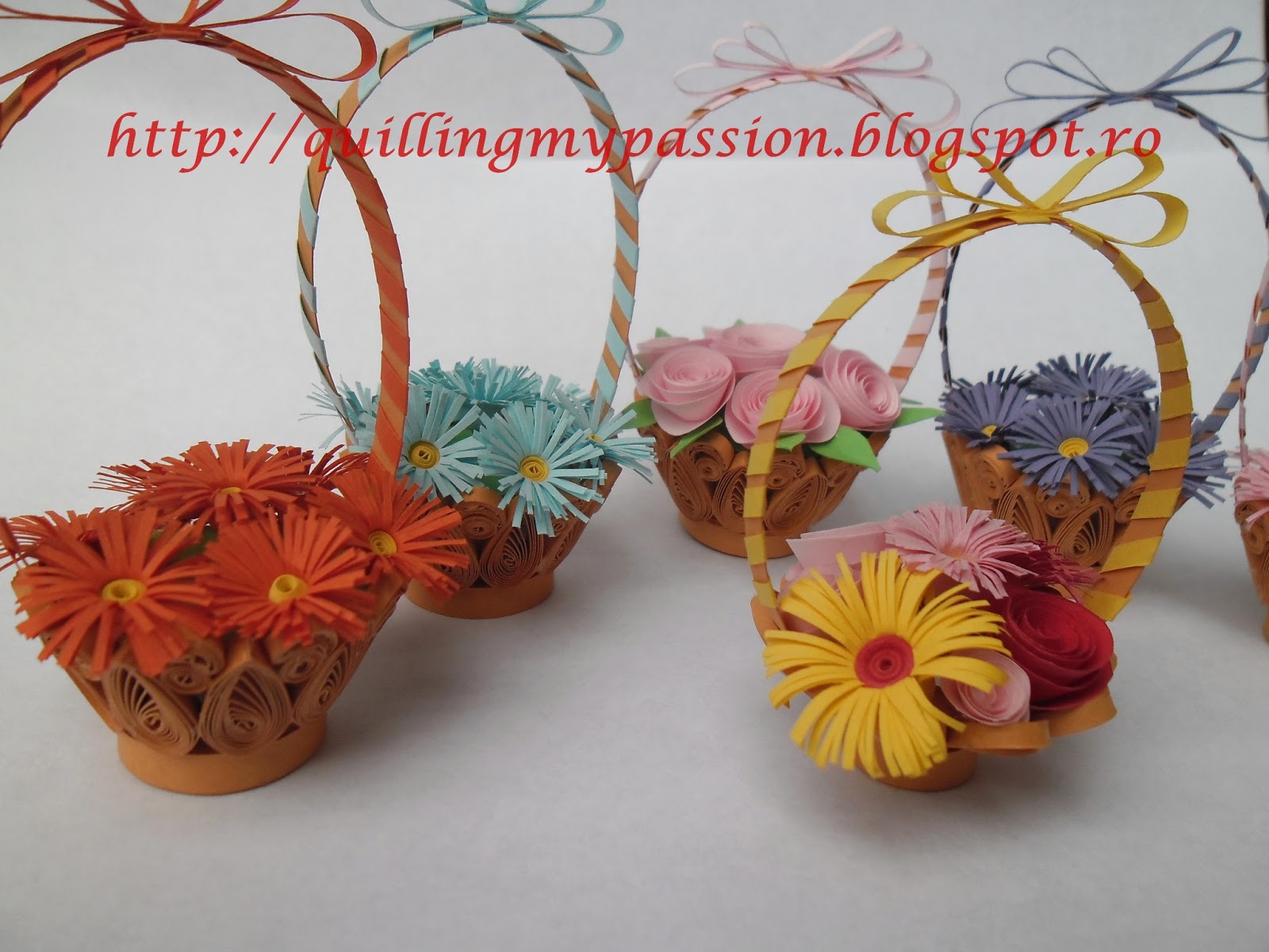 quilling my passion basket with flowers