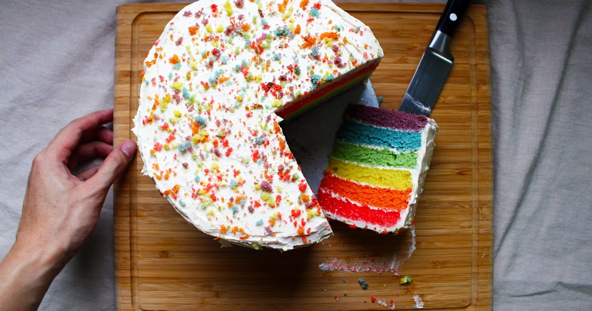 Recipe: The Best Rainbow Cake Ever