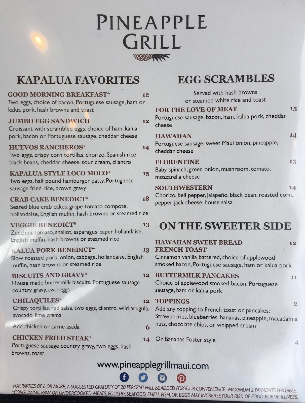 GREAT EATS HAWAII PINEAPPLE GRILL MAUI