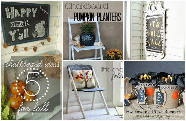 5 Fabulous Chalkboard Ideas for Fall #chalkboard #chalkboardpaint #diy #crafts #fall