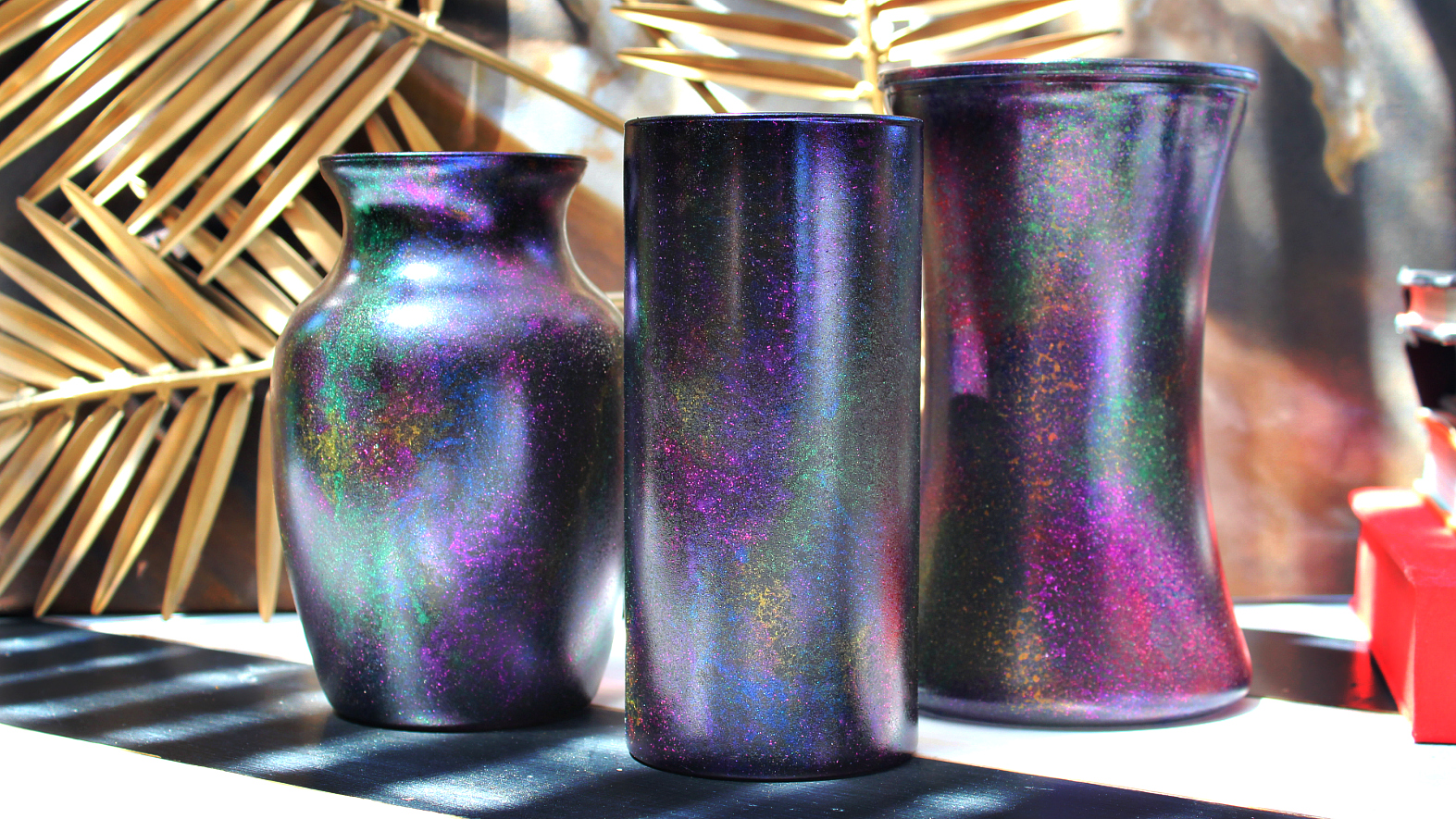 Mark Montano Oil Slick Vases