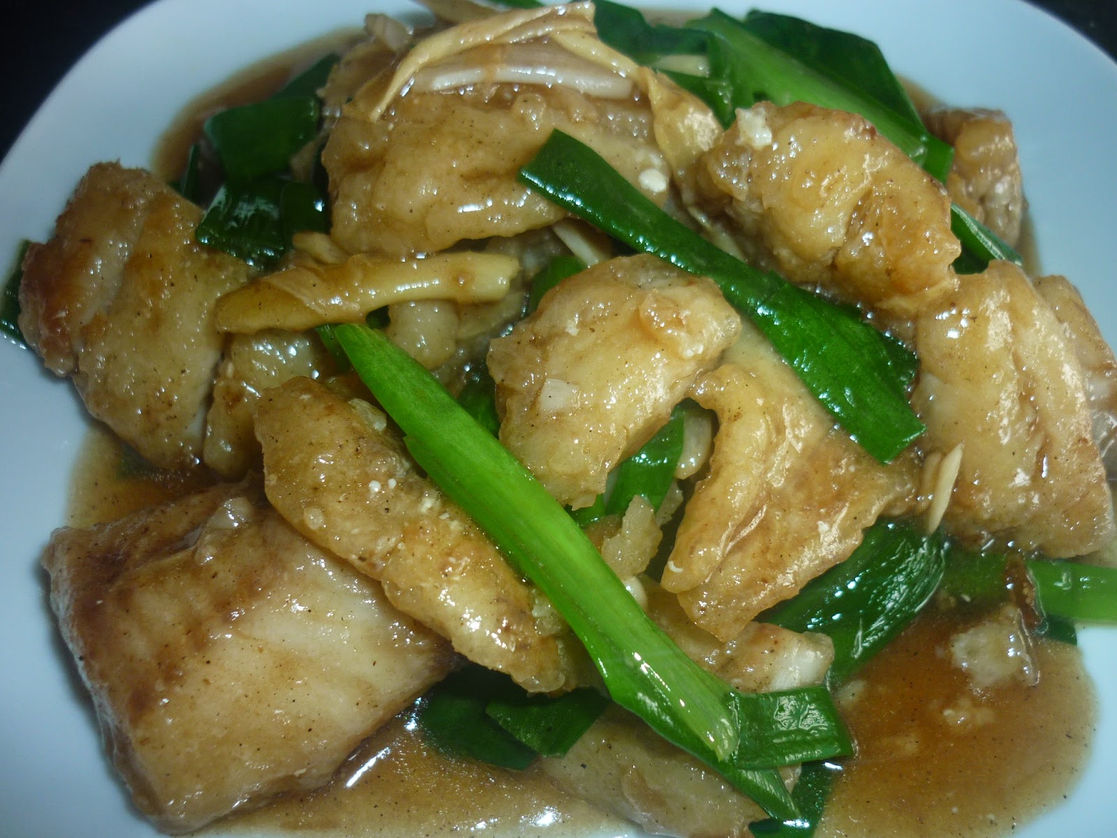 NJ Asiatique Cuisine Fish Ginger with Spring Onion