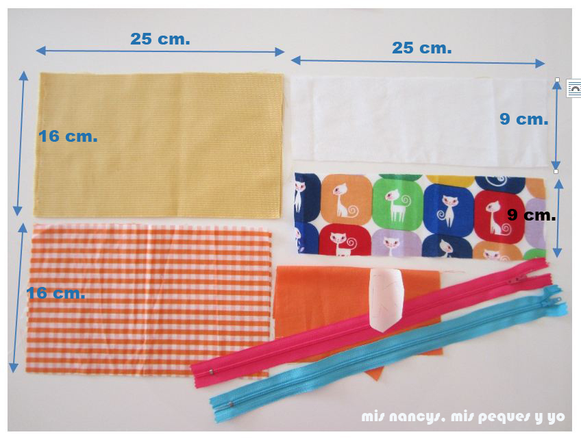 mis nancys, mis peques y yo, tutorial estuche escolar materiales